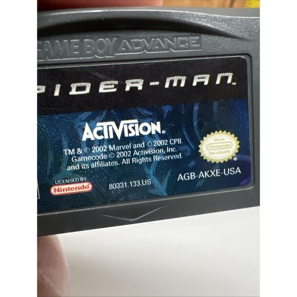Nintendo Game Boy Advance Spider-Man GAME CARTRIDGE ONLY - FAST SHIPPING - Picture 2 of 3